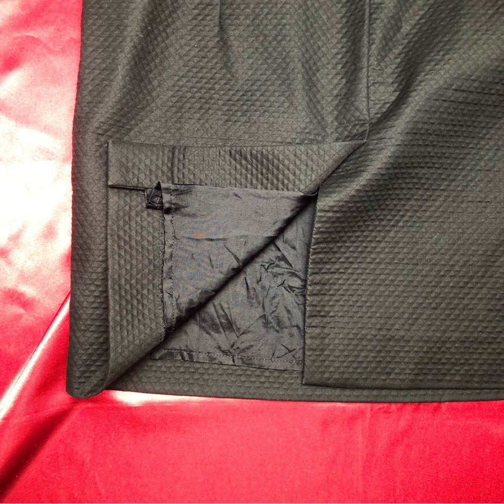 INC International Concepts Black & Pink Bow Tie Criss Cross Strap Sheath Dress - Picture 8 of 9